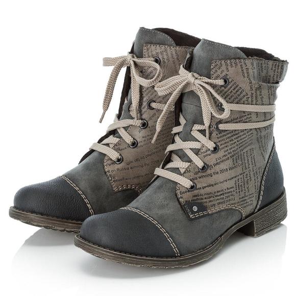NEW RIEKER women's payton twenty two boot in grey - Picture 1 of 4